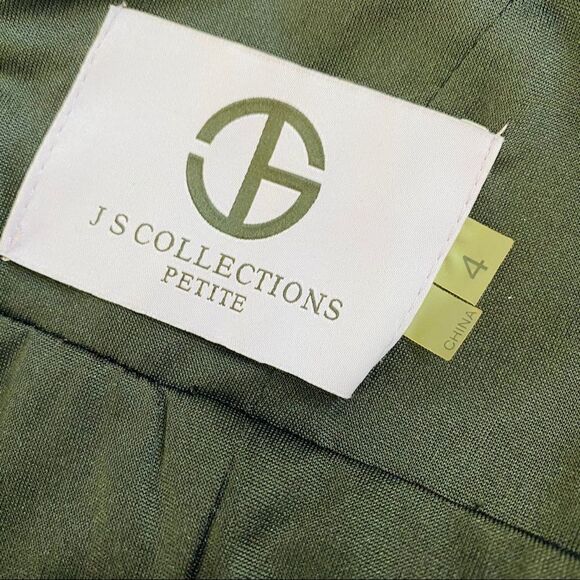 NWOT JS Collections black ruched cocktail lbd dress 4p - Picture 7 of 8